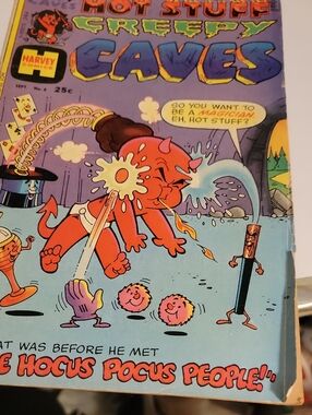 Harveys Purple and Blue 'Creepy Caves' Comic Art Coffee Table Book